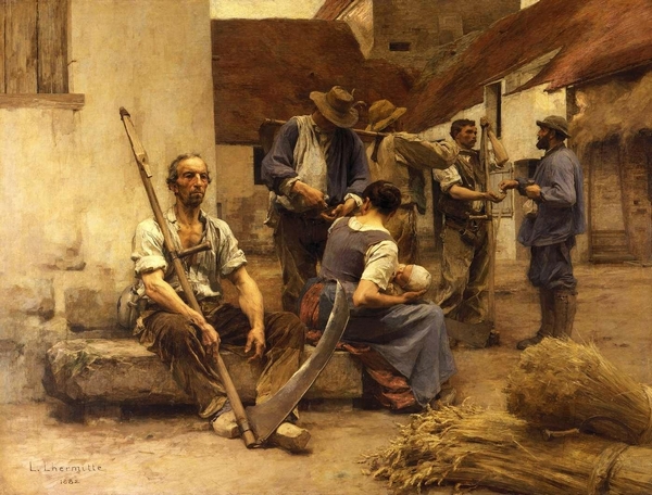 La paye des moissonneurs, Léon-Augustin Lhermitte, 1882