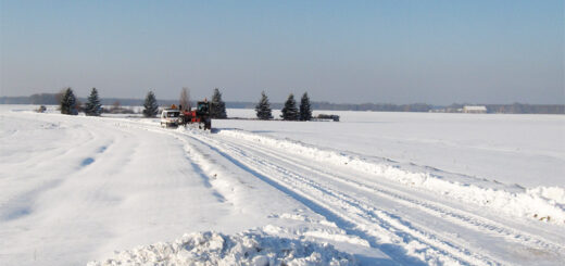 Neige sur la route de Ragonant 2010