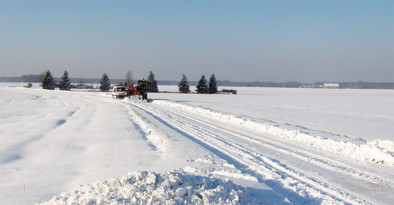 Neige sur la route de Ragonant 2010